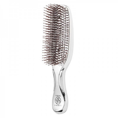 Расческа Scalp Brush Chrom удлиненная (серебро)
